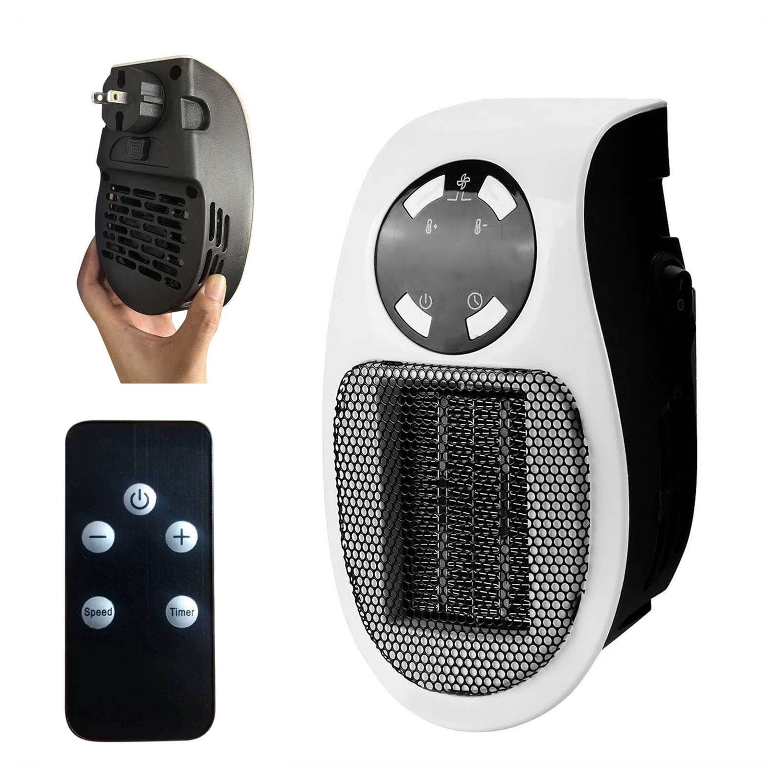 Small Electric Heaters For Bathrooms Plug in Heaters for Indoor Use - Upgraded 500W Space Heaters, Quiet