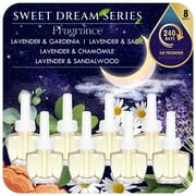 Plug In Air Fresheners for Sleep,8 Refills Lavender Scented Air Freshener For Home and Bathroom, 5.28 Fl Oz, Compatible with Glade, Air Wick