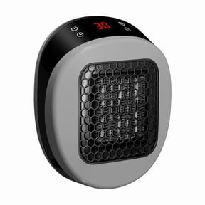 Plug-In Ceramic Wall Heater Portable Indoor Space Heater with Adjustable Thermostat, Timer, LED Display & Remote Control Fast Quiet Heating for Home Office Bedroom