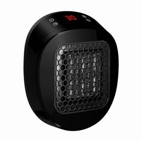 Plug-In Ceramic Wall Heater Portable Indoor Space Heater with Adjustable Thermostat, Timer, LED Display & Remote Control Fast Quiet Heating for Home Office Bedroom
