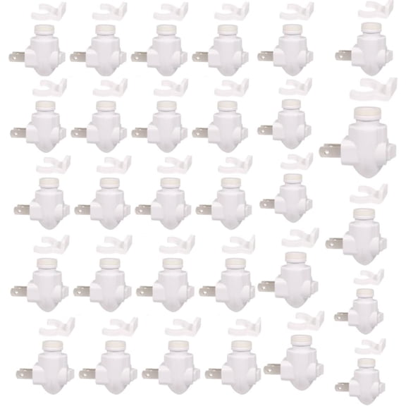 Plug-In Night Light Module Base Socket with On/Off Switch Shade Mounting Clip 30 Pack Bestseling