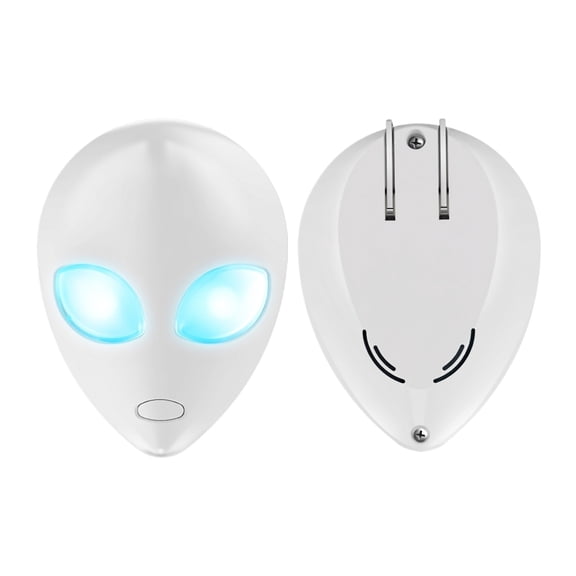 Plug In Ultrasonic Pest Repeller Night Light for Indoor Use Alien Shape Insect Rodent Repellent for Bedroom Living Room Kitchen