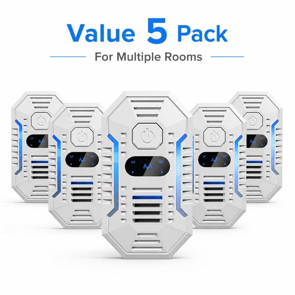 Plug-In Ultrasonic Pest Repeller with Blue Indicator Light, Indoor Electronic Deterrent for Mice, Roaches, Ants, Spiders and Common Household Pests