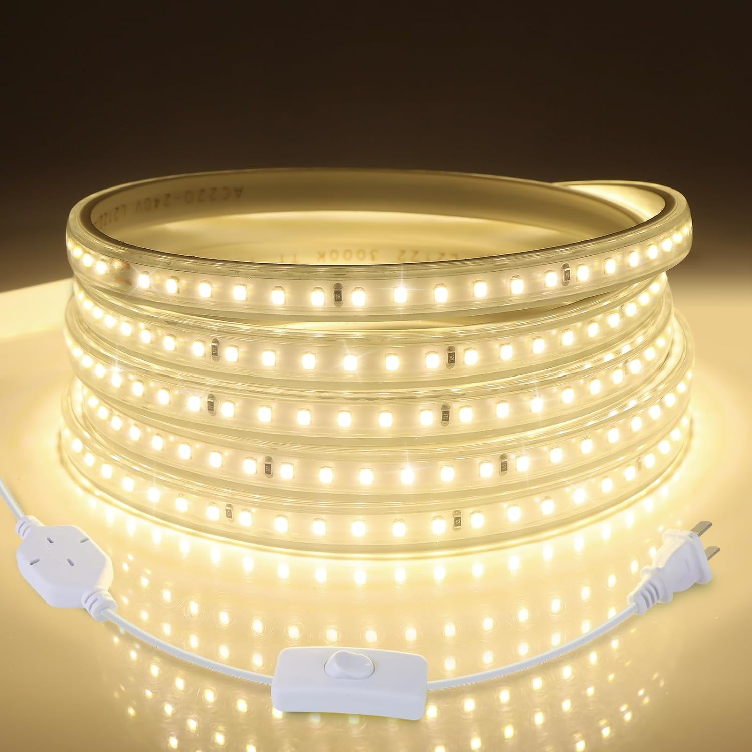 Plug in LED Strip Lights for House, Led Lighting for Garden Yard Lawn Under Patio