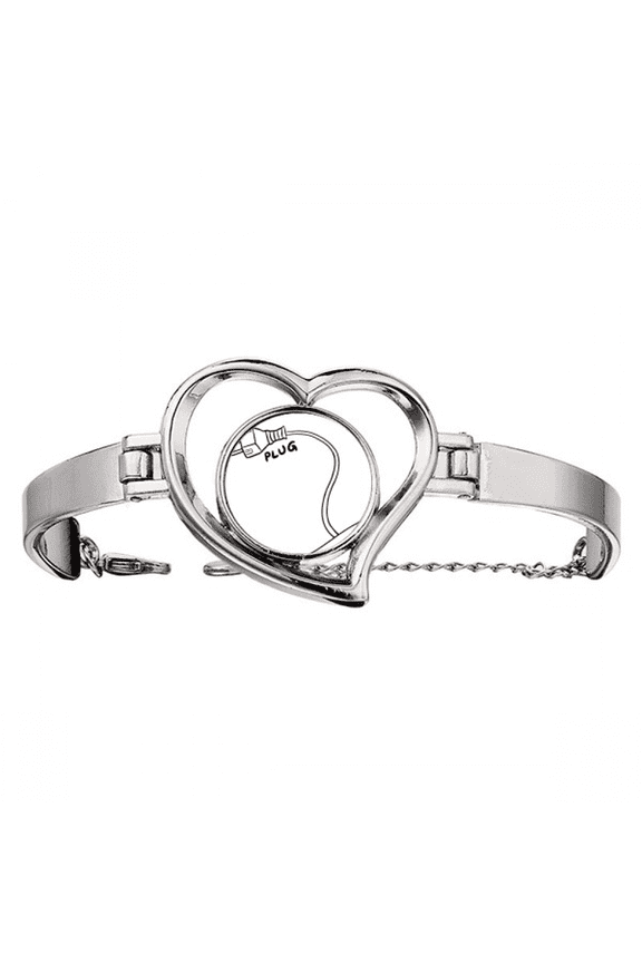 Plug Line Hand-drawing Paint Bracelet Heart Jewelry Wire Bangle