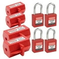 thumbnail image 1 of Plug Lock for Lockout Tag Kit, Cord 110 Volt and 220 Power Lock,Red Electrical Cover B, 1 of 4