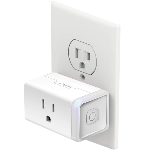 Plug Mini with Energy Monito, Smart Home Wi-Fi Outlet Works with Alexa, Google Home & IFTTT, Wi-Fi Simple Setup, No Hub Required (KP115), White