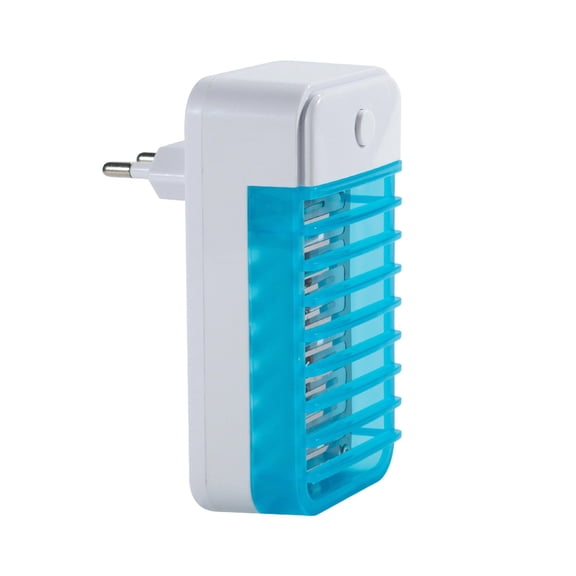 Plug In Mosquito Lamp, Silent Electric Insect Trap, Indoor Bug Zapper Light, Plug-In Fly Eliminator Light, Mosquito Zapper Light Mosquito Zapper Light, Compact Insect Eliminator,Blue