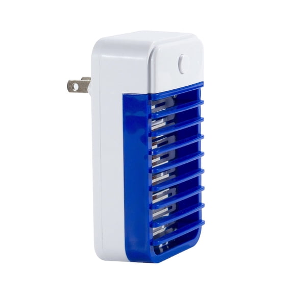Plug In Mosquito Lamp, Silent Electric Insect Trap, Indoor Bug Zapper Light, Plug-In Fly Eliminator Light, Mosquito Zapper Light Mosquito Zapper Light, Compact Insect Eliminator,Dark Blue
