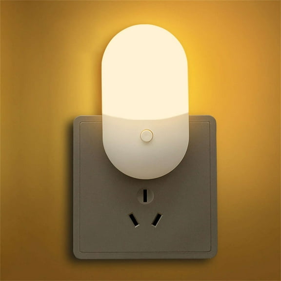 Plug in Motion Sensor Dimmable Night Light, Soft Warm White LED Nightlight with Dusk to Dawn Motion Sensor, Adjustable Brightness for Bedroom, Bathroom, Kitchen, Hallway, Stairs