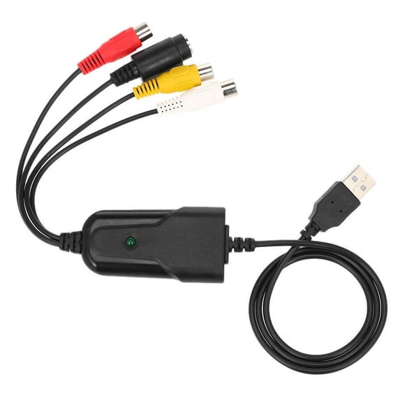 Plug-N-Play RCA SVHS To USB 2.0 Video Capture Dongle For Windows PC
