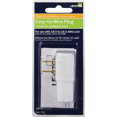 thumbnail image 1 of Leviton 321 Cord & Plug in White — UL Listed for US Residential Electrical Code Compliance, Drop-in NEC-Standard Wiring, 1 of 1
