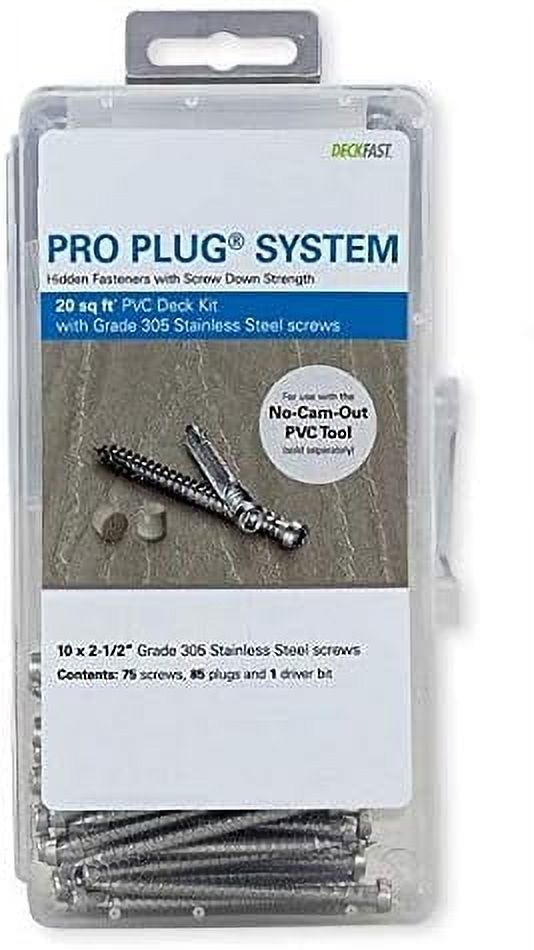 Plug PVC Plugging System For AZEK Brownstone Decking Stainless Steel