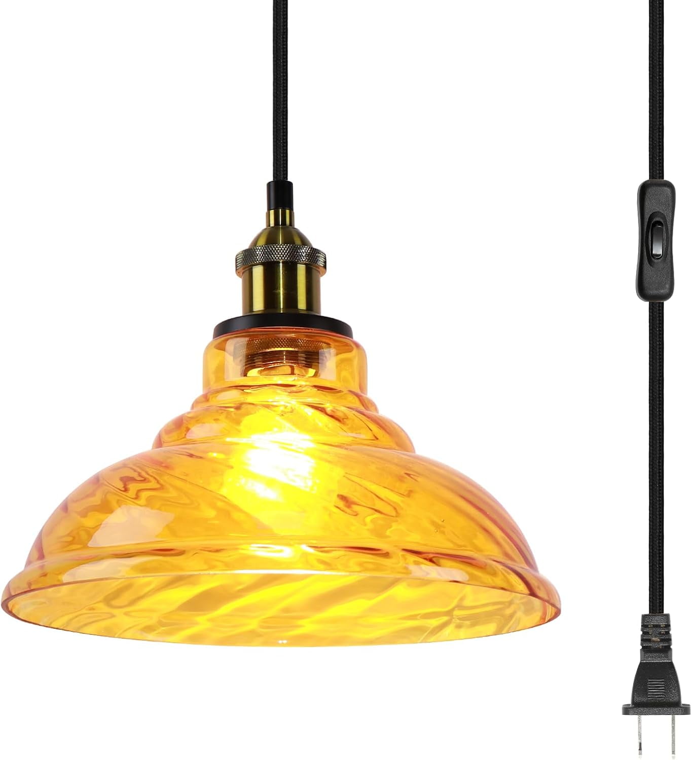 NHPJFDC Vintage Glass Pendant Light Fixtures Glass Pendant - View #7
