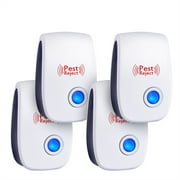 Plug in Pest Repeller Mosquito Repeller,Bexikou 4 Pack Ultrasonic Pest Control for Insects, Mice & Spider, Mosquito Repellent Indoor for Home, Office, Warehouse, Hotel, Garage,in Indoor Pest Control