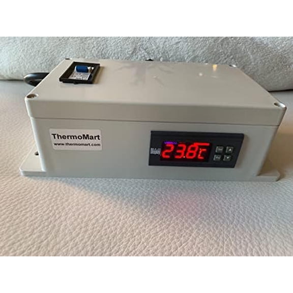 Plug & Play Digital Temperature Control Box 15 Amp Relay Output Power Thermostat for Controlling Cooling or Heating Device$$Garden &