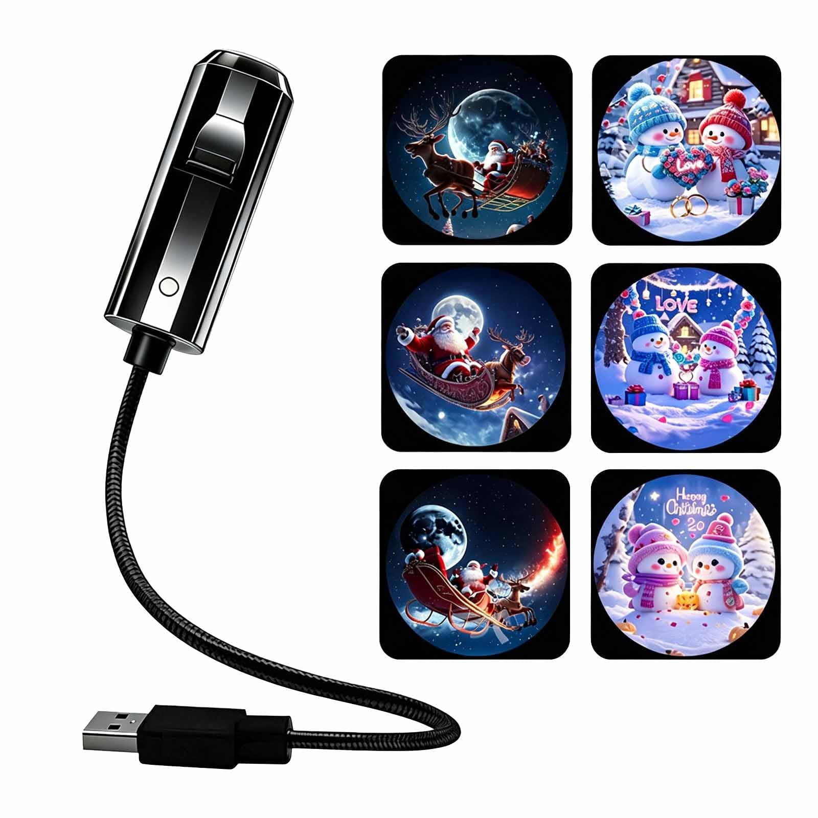 Plug and Play HD Christmas Projector, 3D Holographic Night Light ...