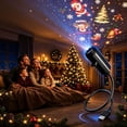 thumbnail image 1 of Plug-&-Play HD Christmas Projector, USB Flexible 360° Rotatable Holiday Projection Lamp with Festive Pattern Slides for Indoor Ceiling Wall Xmas Decor Christmas 20 Scenes, 1 of 5