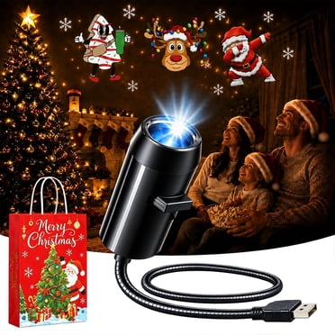 Plug and Play HD Christmas Projector, 2026 Upgraded Holiday Projector ...