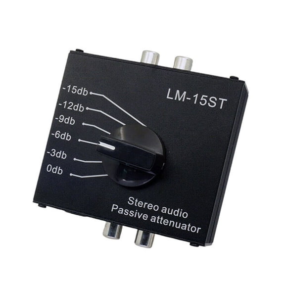Plug & Play Passive Sound Attenuator Stereo Control for Headphones, Outdoor & Studio Gear
