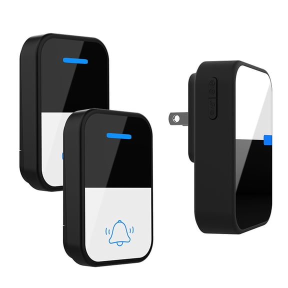 Plug Play Wireless Household Doorbell Kit, Long Distance Anti Interference Signal Chime, Practical Indoor Outdoor Residence Daily Visitor Notification Gadget