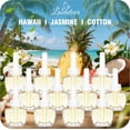 thumbnail image 1 of Plug In Refills Air Freshener, Hawaiian, Jasmine & Cotton, Scented and Essential Oils for Bathroom, Indoor Home Use, 12 Count, Compatible with Air Wick & Glade, Not Include Glade Plus, 1 of 4