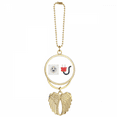 Plug Socket Circuit Diagram Pattern Car Keychain Angel Wing Pendant