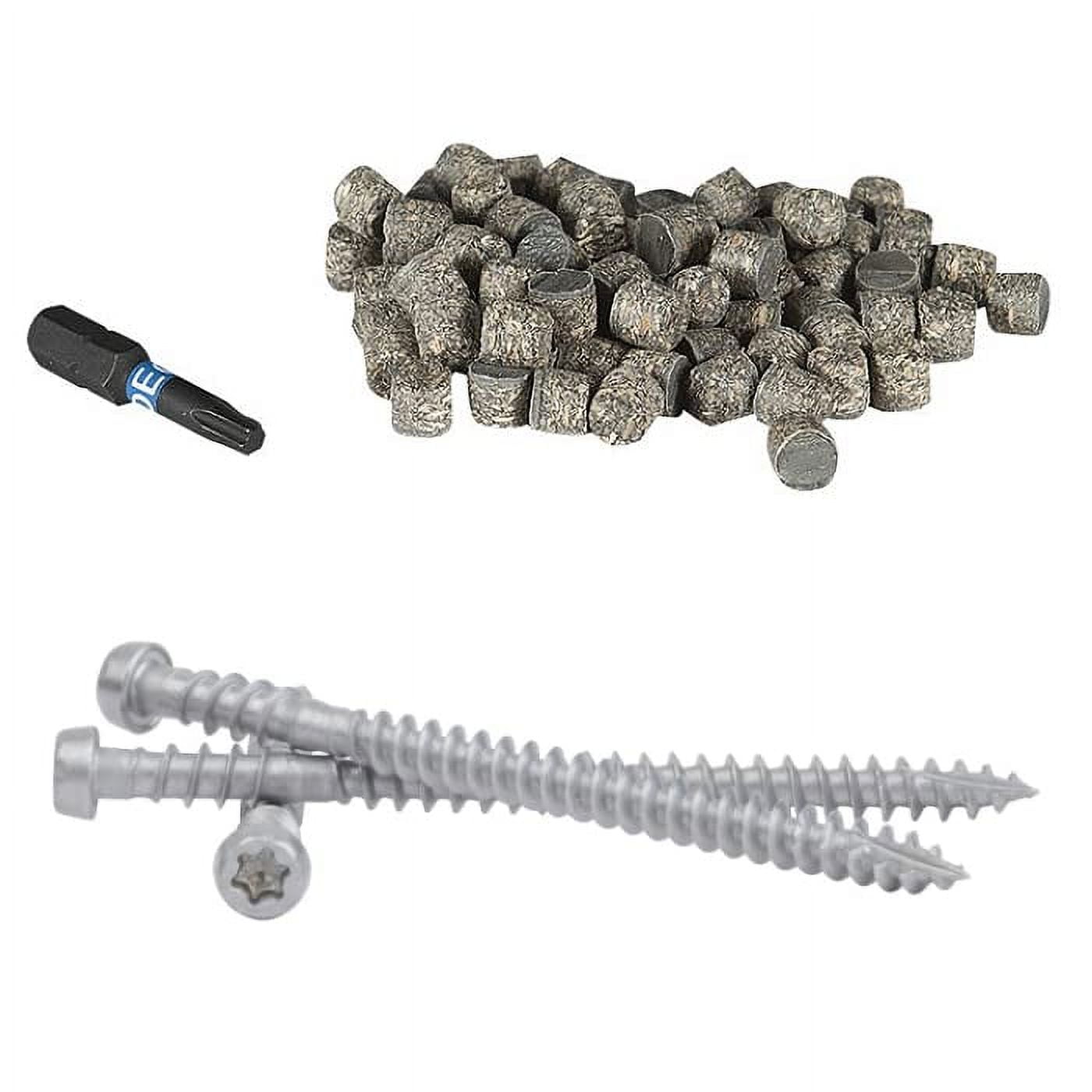 Plug System For PVC Composite Decking 100 Trex Plugs & 100 Stainless