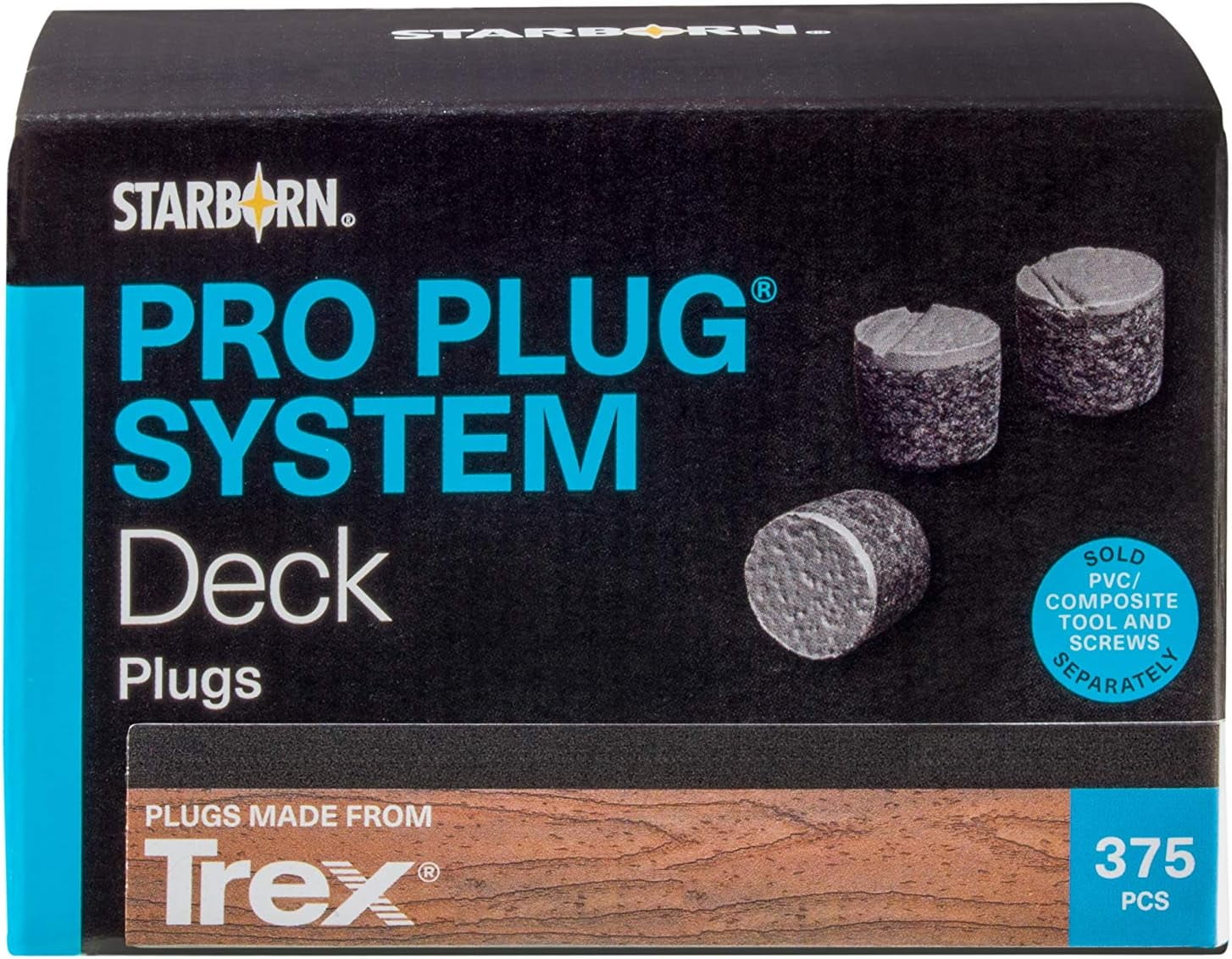 Plug System Plugs for Trex Tree House 375 Plugs for 100 sq ft of