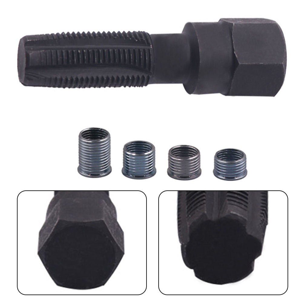 Bottom Plug Rethreading Plug Thread Rethread Repair Kit Reamer Tap M14 X1.25 W/ 4 Inserts ...