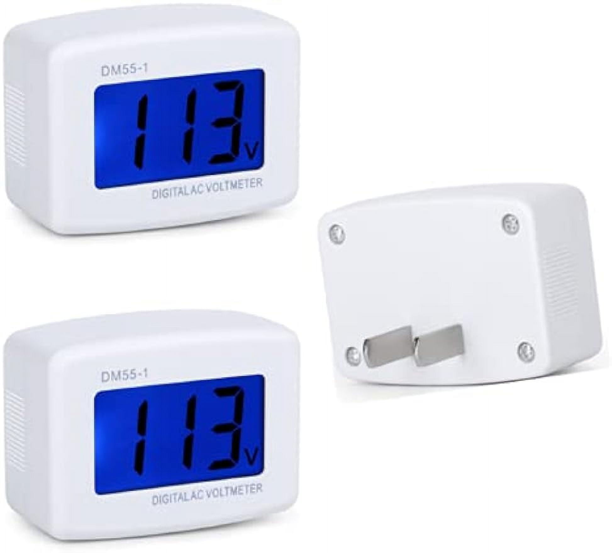 Plug in Voltage Meter, JINGYANG AC 80300V LCD Digital RV Voltage Meter