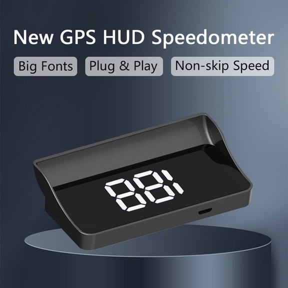 Plug and Play Smart in Car Hud Co Pilot, USB HUD Speedometer with GPS+BDS, 10Hz Refresh, MPH Display for Cars