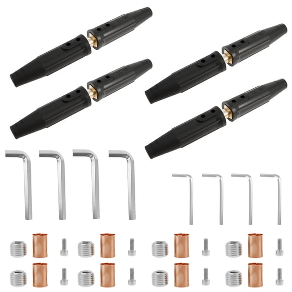 Plug and Play Welding Lead Quick Connector Versatile Weather Resistant Welding Cable Connector for DIY Repair Maintenance