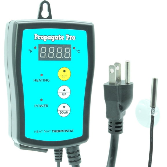 Plug in 1000 Watt Heating Thermostat Outlet 34-108F by Propagate Pro 110V, 120V