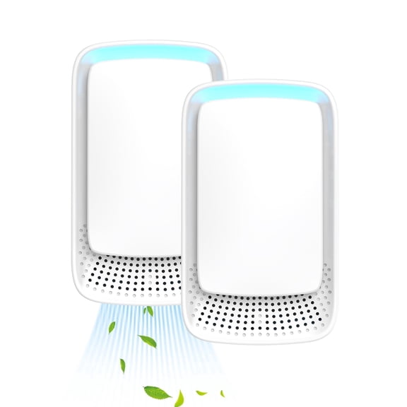 Plug-in Air Purifier for Home, Ozone-Free Mini Odor Eliminator for Bedroom and Pet Area, Quiet Smoke and Dust Remover, [4/6/8] Pack, White