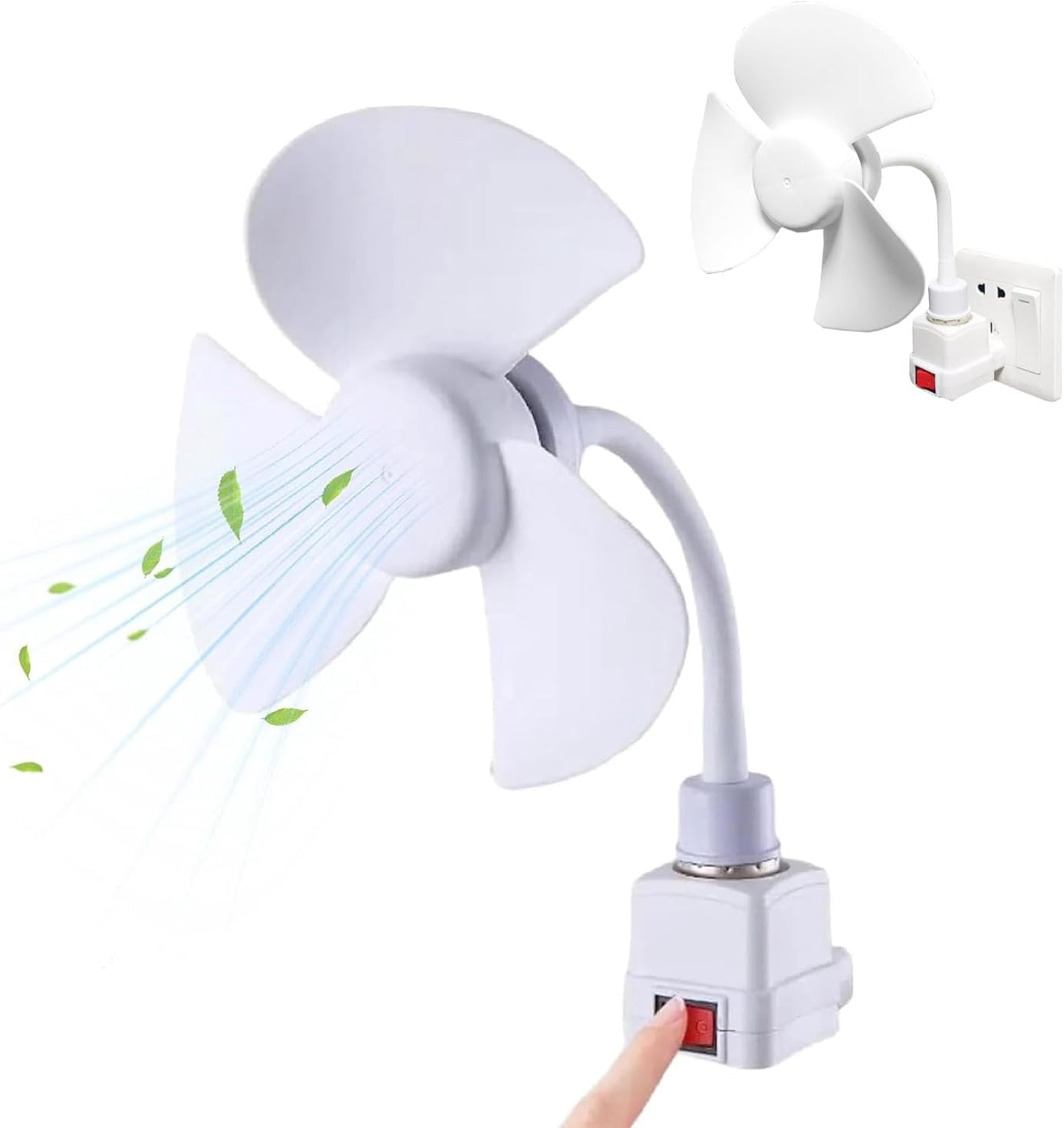 Room Fan Plug In Plug in Ceiling Fan, Socket Fan Kit with Plug Adapter, Mini Quiet ...