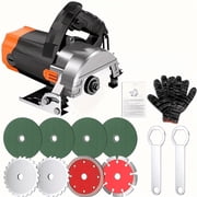 Plug-in Electric Circular Saw, Portable Handheld Saw for Stone Metal Wood Cutting & DIY