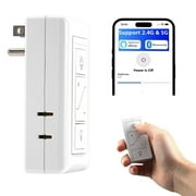 Plug in Lamp Dimmer, Smart Plug in Lamp Dimmer with Remote, Digital Dimmer Light Switch for Dimmable LED/CFL Lights and Incandescent/Halogen