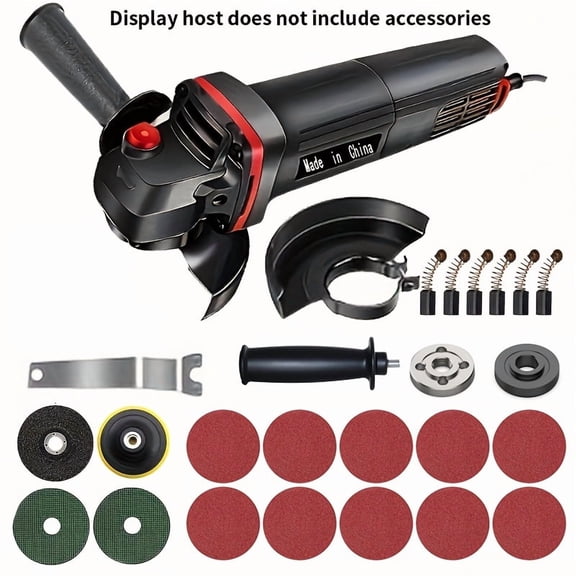 Plug-in Multifunctional Electric Grinder, Household Surface Processing Power Tool for Workshop & Renovation