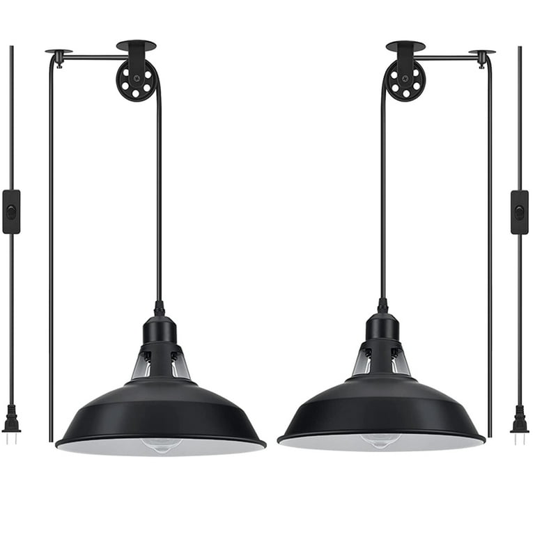 Pulley pendant light outlet