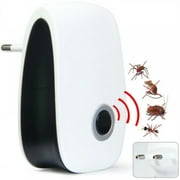 Plug in Pest Repeller, Electronic Insect Control Defender Roach Bed Bug Mouse Rodent Mosquito Killer Indoor Reject Repellent for Cockroach Ants