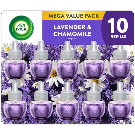 Plug in Scented Oil Refill, 10ct, Lavender & Chamomile, , Essential Oils, Eco Friendly