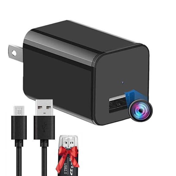 Plug-in Security Camera with Motion Detection - Home, Baby and Pet Use (No WiFi Function)