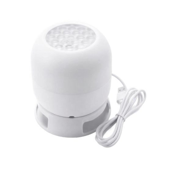 Plug in Star Projector Night Light with Dynamic Rotating Christmas Patterns, White, for Bedroom and Kids Room Decoration