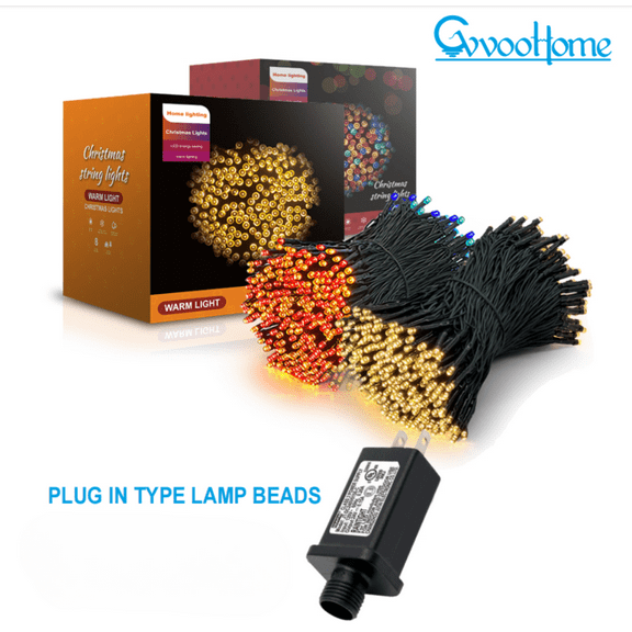 Plug-in model light beads 300 LED string lights outdoor garden wedding party christmas lights 30m