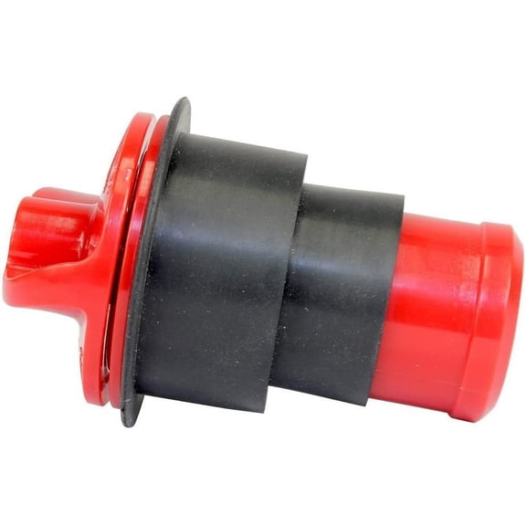 PlugAll Mechanical Test, Seal & Cleanout Pipe Plug | For Drains & Clean-outs | Fits 1-1/2 inch and 2 inch pipes | DWV Testing (10839),Red