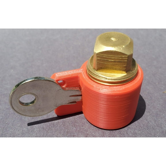PlugKeyper (Red) - boat drain plug reminder.
