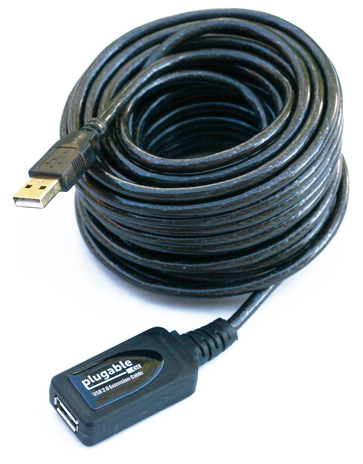 Plugable 10 Meter (32 Foot) USB 2.0 Active Extension Cable Type A Male to A Female - image 1 of 4