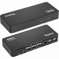 thumbnail image 1 of Plugable 12-in-1 USB C Triple Monitor Docking Station, Triple 4K Displays with 3X HDMI or 3X DisplayPort, 1 of 7