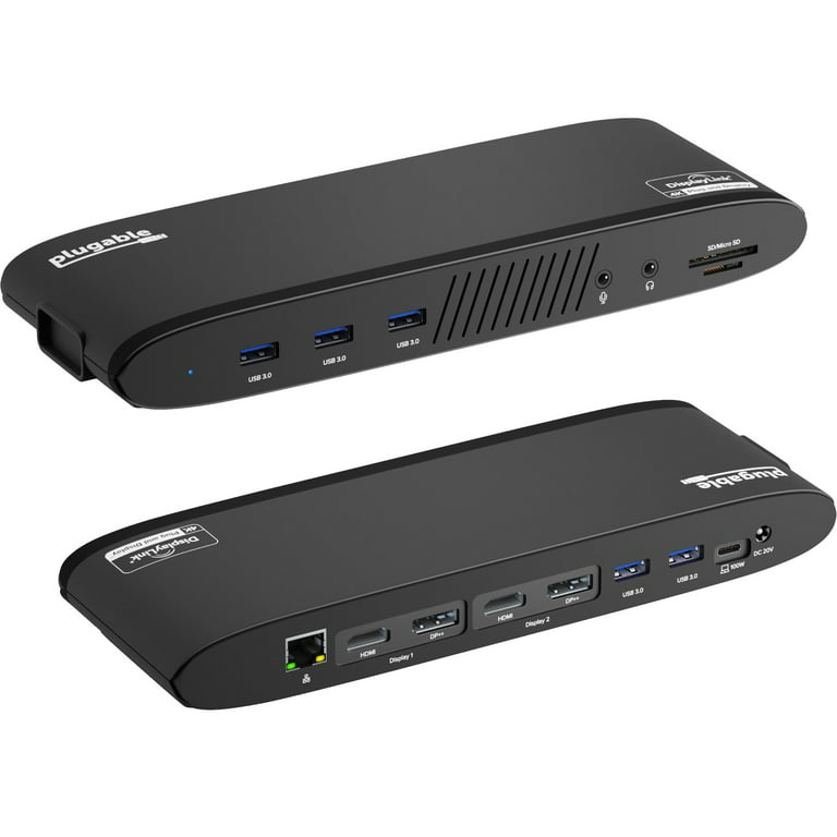 Thunderbolt 3 Dock, Dual 4K Monitor, DisplayPort, HDMI, Ethernet